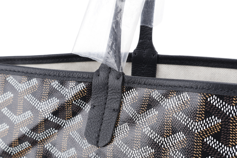 GOYARD SAINT LOUIS GM BAG BLACK COLOR WITH DUST COVER