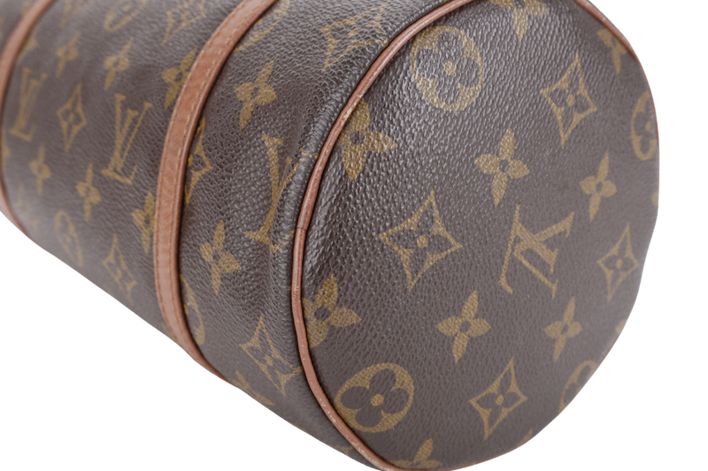 LOUIS VUITTON PAPILLON 26 MONOGRAM COATED CANVAS GOLD HARDWARE WITH DUST COVER