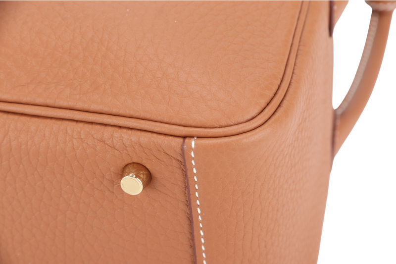 HERMES MINI LINDY GOLD COLOR CLEMENCE GOLD HARDWARE STAMP K (YEAR 2025) WITH DUST COVER AND BOX