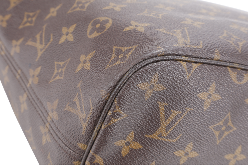LOUIS VUITTON M46975 NEVERFULL PM MONOGRAM CANVAS GOLD HARDWARE NO DUST COVER