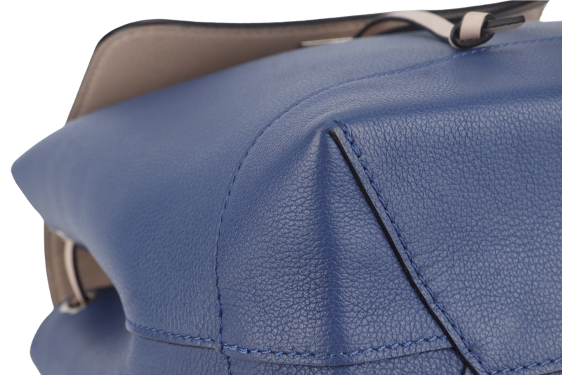 LOUIS VUITTON TAURILLON LOCKME BACKPACK (M41817) BLUE-PINK CALFSKIN LEATHER SILVER HARDWARE NO DUST COVER