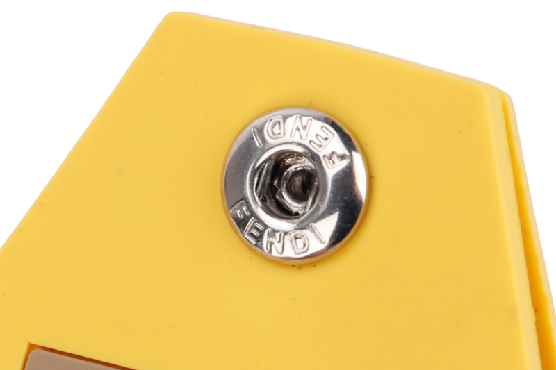 Fendi Yellow Color Tag Charm No Box