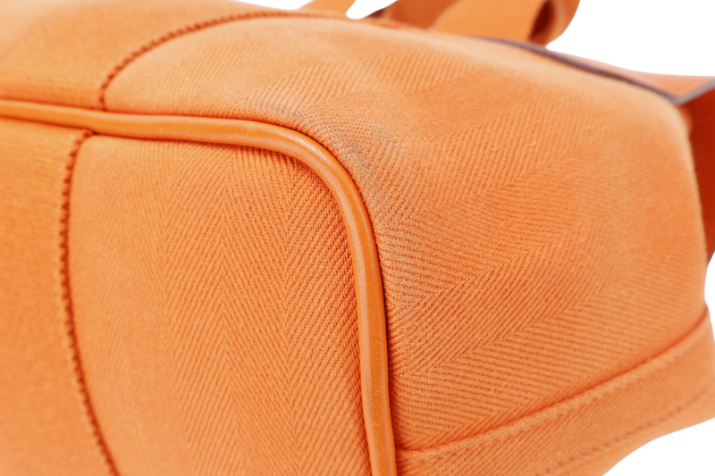 HERMES VALPARAISO PM STAMP M SQUARE (YEAR 2009) ORANGE SWIFT LEATHER NO DUST COVER