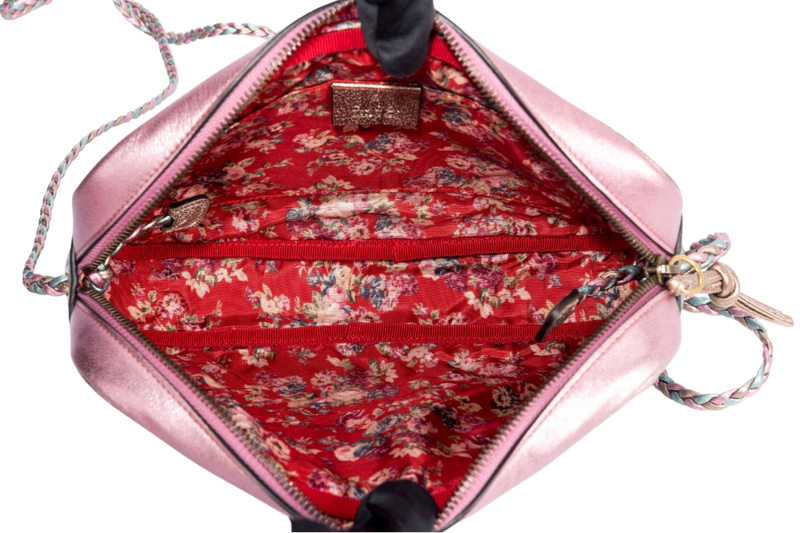 Gucci Laminate Shoulder Bag, Quilted Pink Metallic & Blue Metallic