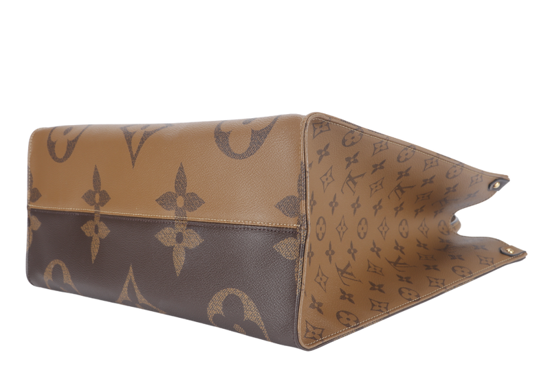 LOUIS VUITTON ONTHEGO GM (M44576) MONOGRAM GIANT CANVAS GOLD HARDWARE WITH DUST COVER AND BOX