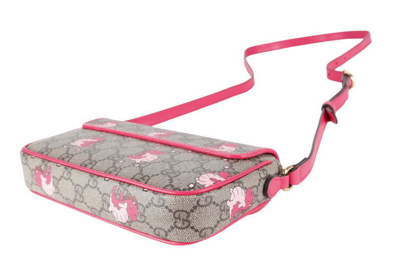 GUCCI DOUBLE GG MINI PINK BAG YEAR OF THE GG DRAGON WITH BOX