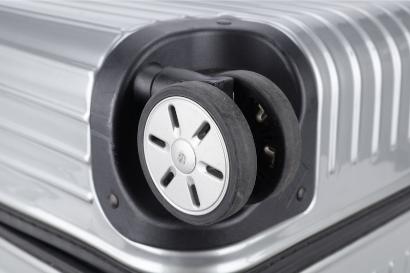 RIMOWA CHECK IN LUGGAGE 29_ GREY POLYCARBONATE BLACK HARDWARE