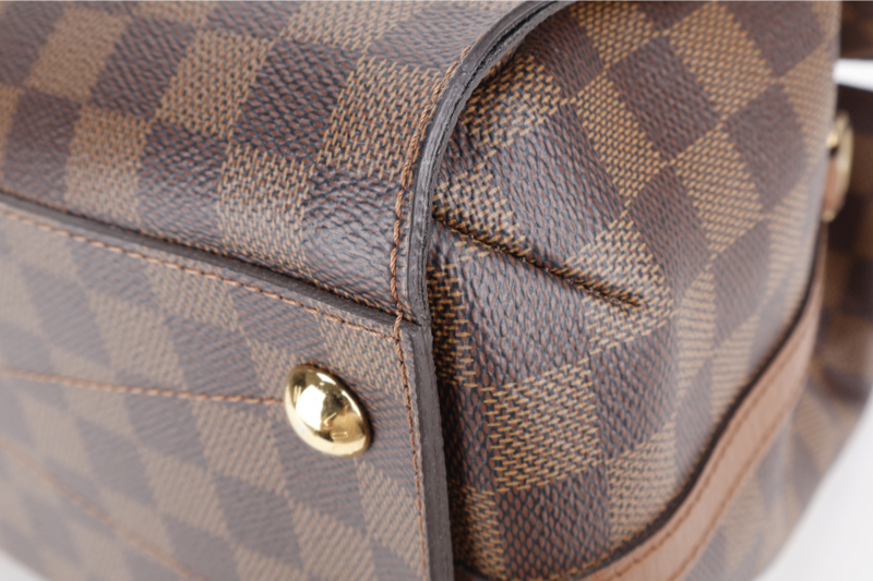 LOUIS VUITTON GREENWICH DAMIER EBENE CANVAS GOLD HARDWARE WITH STRAPS, LOCK&KEYS AND DUST COVER
