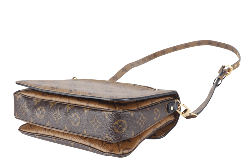 LOUIS VUITTON POCHETTE METIS (M44876) MONOGRAM REVERSE COATED CANVAS WITH DUST COVER