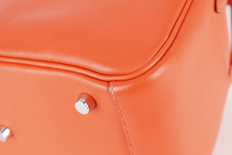 HERMES LINDY 26 CAPUCINE SWIFT LEATHER PHW STAMP A (YEAR 2017) WITH DUST COVER