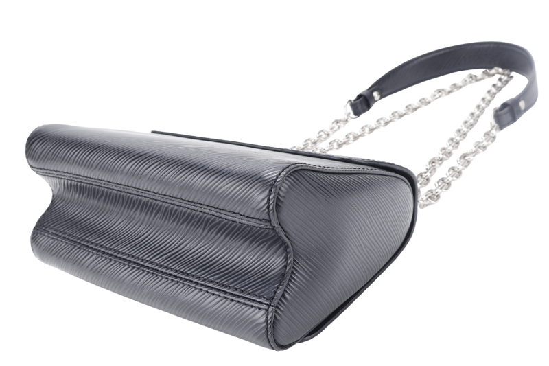 LOUIS VUITTON M21118 TWIST LOCK BLACK PM EPI LEATHER SILVER HARDWARE WITH MIRROR NO DUST COVER