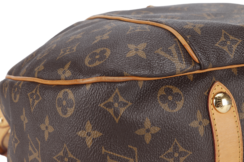 LOUIS VUITTON GALLERIA PM MONOGRAM CANVAS HOBO BAG GOLD HARDWARE WITH DUST COVER