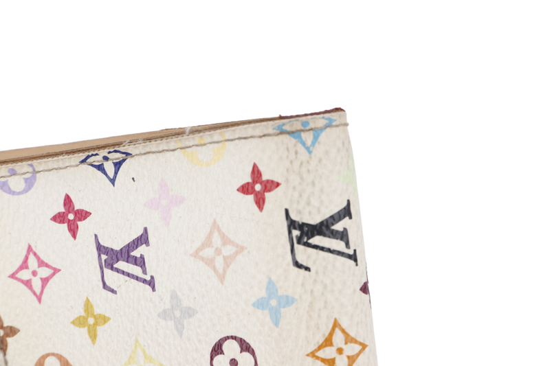 LOUIS VUITTON PORTEFEIULLE KOALA TRI-FOLD (M58014) WHITE MULTICOLOR MONOGRAM CANVAS WALLET GOLD HARDWARE