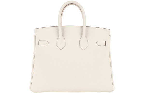HERMES BIRKIN 25 CRAIE TOGO GOLD HARDWRAE STAMP W (YEAR 2024) WITH TWILLY, KEYS&LOCK AND BOX