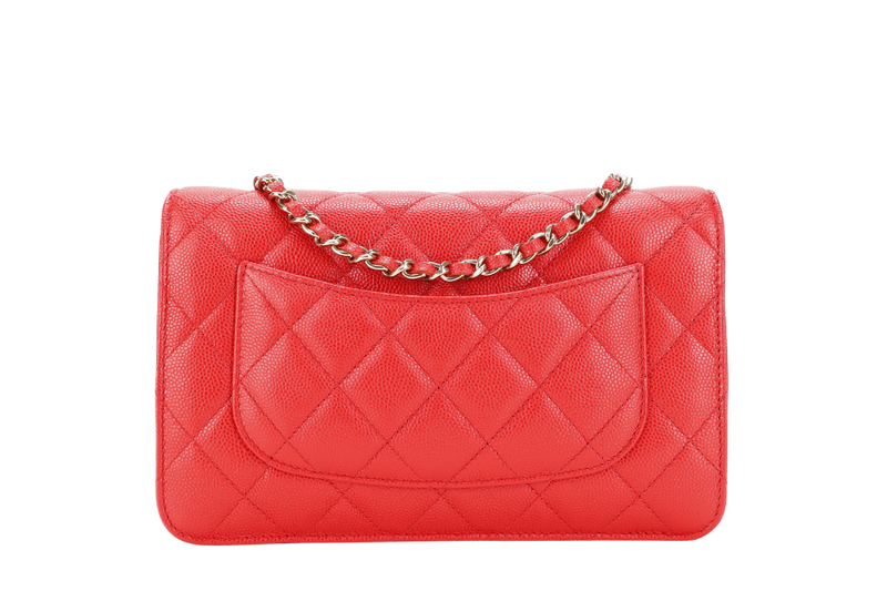 CHANEL CLASSIC WOC RED CAVIAR GOLD HARDWARE (GA17xxxx) WITH DUST COVER, BOX AND PAPER BAG