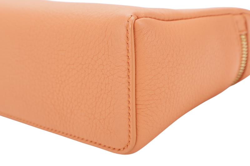 LORO PIANA EXTRA POCKET L19 GRAINED CALFSKIN CINNAMON ORANGE (LOAX) COLOR GOLD HARDWARE WITH DUST COVER AND BOX