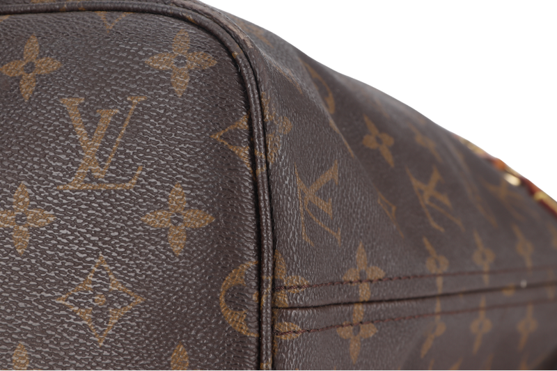 LOUIS VUITTON NEVERFULL MM (M40156) BROWN CANVAS MONOGRAM GOLD HARDWARE NO DUST COVER