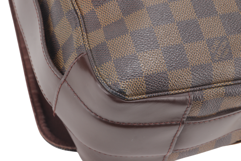 LOUIS VUITTON DAMIER EBENE MESSENGER BAG GOLD HARDWARE NO DUST COVER