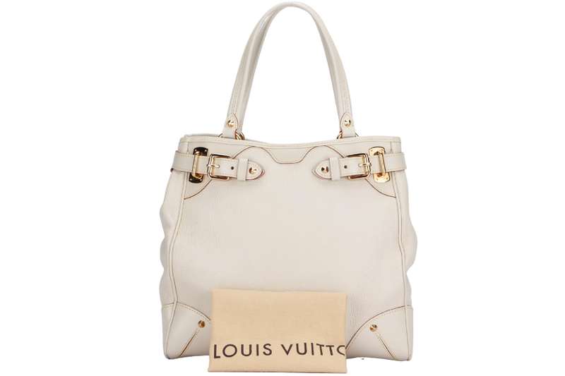 LOUIS VUITTON M95651 LE MAJESTUEUX BLANC COLOR SUHALI LEATHER (DU2029), WITH DUST COVER