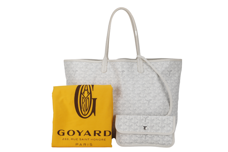 GOYARD SAINT LOUIS PM WHITE WITH DUST COVER