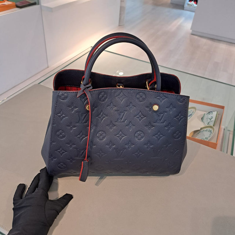 M42747 Louis Vuitton 2019 Montaigne BB-Marine rouge