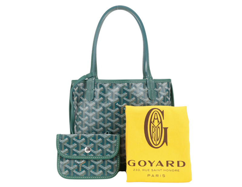 GOYARD ANJOU MINI BAG GREEN COLOR WITH DUST COVER