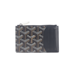 GOYARD BOURBON ZIPPED CARD HOLDER BLACK COLOR WITH BOX