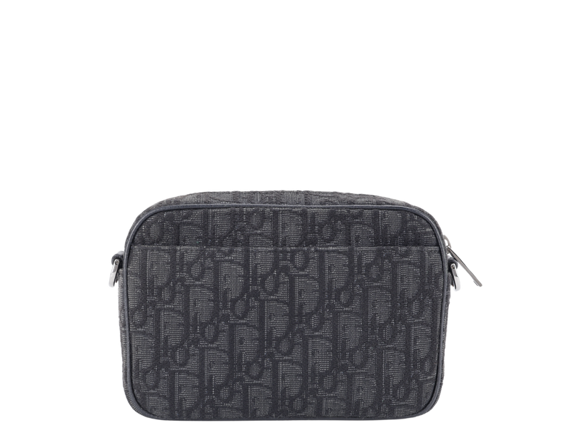 CHRISTIAN DIOR 27-BO-1213 NEW DIOR SAFARI BAG HANDBAG OBLIQUE CROSSBODY BAG RUTHENIUM HARDWARE NO DUST COVER
