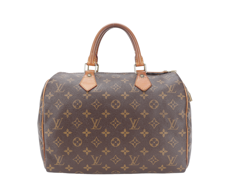 LOUIS VUITTON SPEEDY 30 MONOGRAM CANVAS GOLD HARDWARE NO DUST COVER
