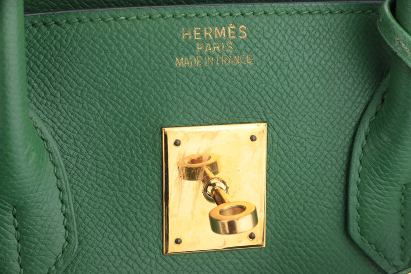 HERMÈS Birkin 35 handbag in Gold Courchevel leather and Green Canvas with  Gold hardware [Consigned]-Ginza Xiaoma – Authentic Hermès Boutique