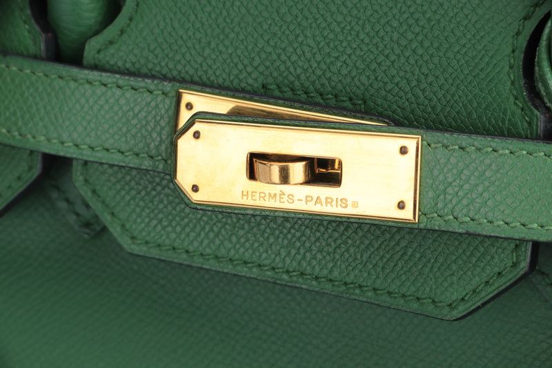 HERMÈS Birkin 35 handbag in Gold Courchevel leather and Green Canvas with  Gold hardware [Consigned]-Ginza Xiaoma – Authentic Hermès Boutique