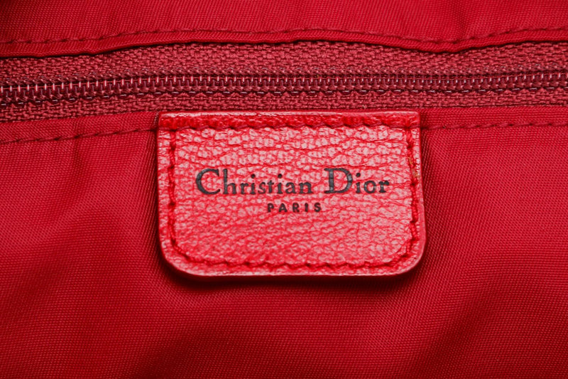 Christian Dior Monogram Boston Bag (05-MA-0044) with Tri-color Trim, no Dust Cover