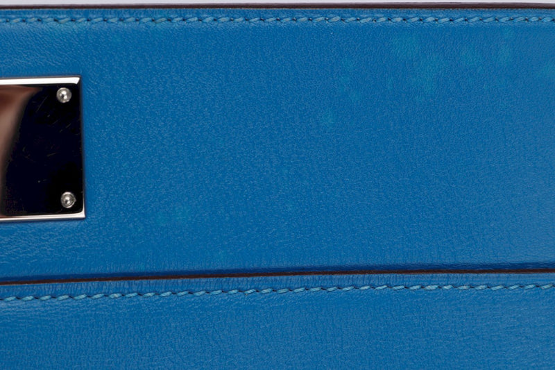 Hermes Swift Toolbox 26 Bleu Zanzibar