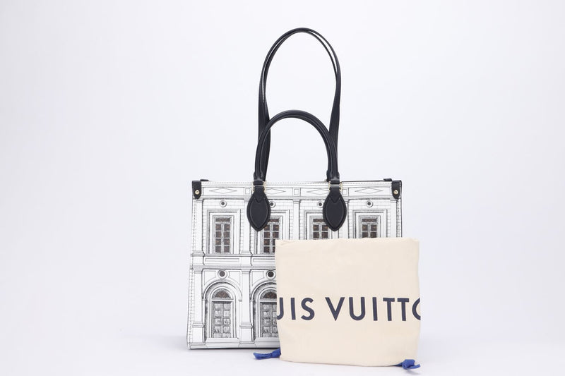 Louis Vuitton On The Go Fornasetti Capsule Collection (M59264) MM Size, with Dust Cover