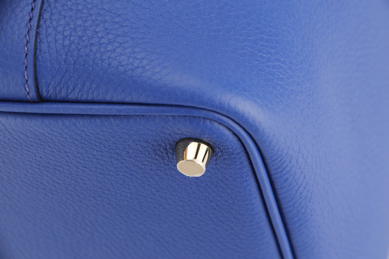 HERMES Petit h Luggage tag Clemence leather Rouge pivoine/Blue paon Tr –  BRANDSHOP-RESHINE