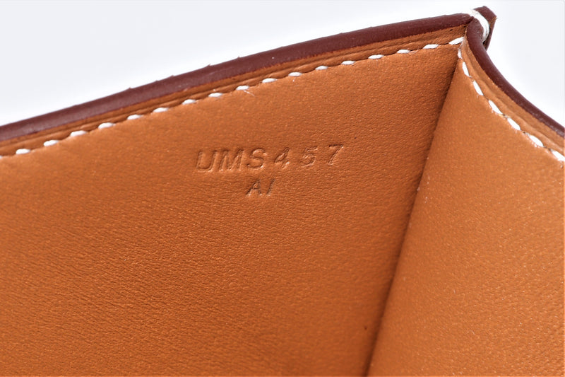 HERMES CONSTANCE 24 (STAMP U) GOLD COLOR EPSOM LEATHER, GOLD HARDWARE, WITH DUST COVER & BOX