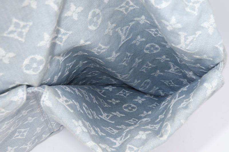 Louis Vuitton Light Blue Denim Hobo Bag (FO 2101), with Dust Cover