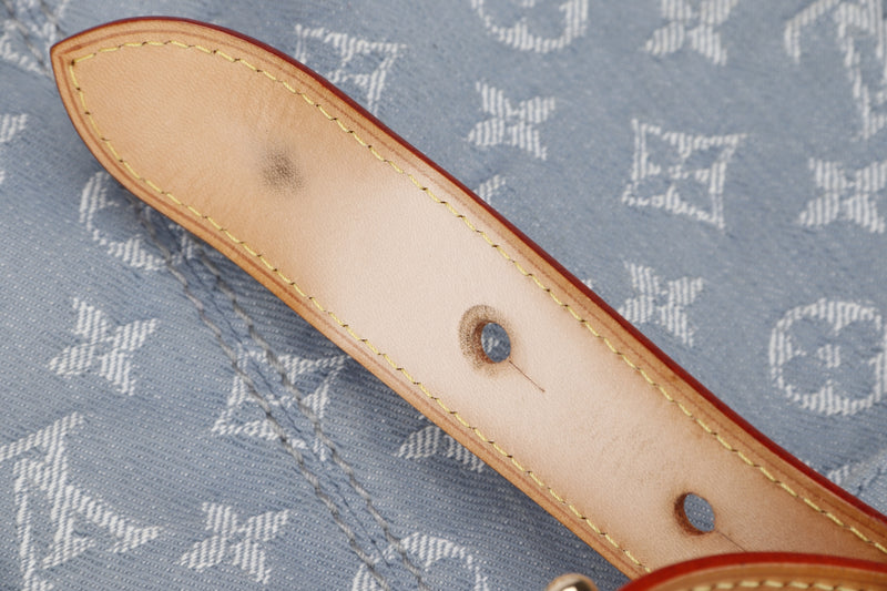 Louis Vuitton Light Blue Denim Hobo Bag (FO 2101), with Dust Cover
