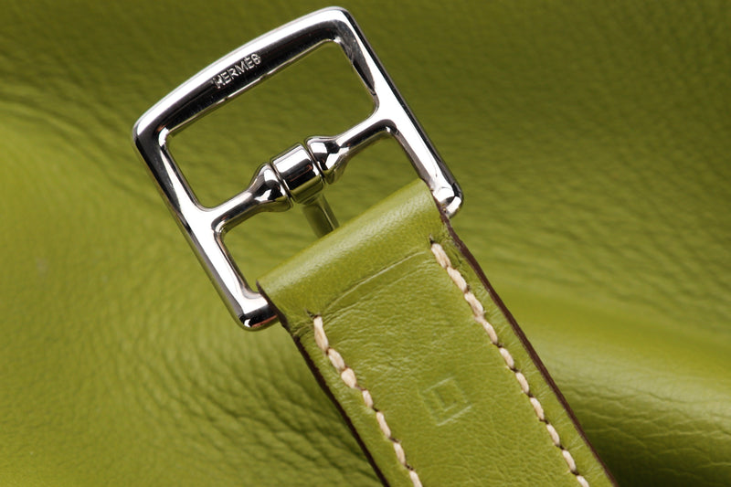Hermes 35 Apple Green Kelly Swift Leather