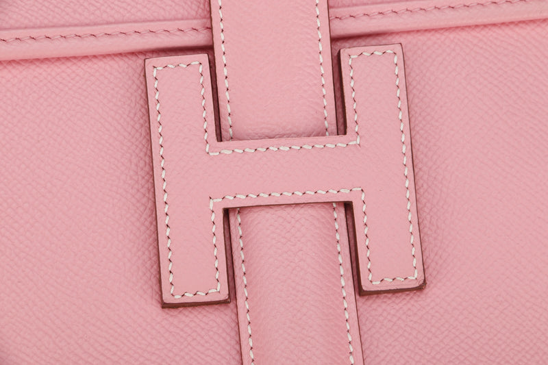 Hermes KELLY Pochette clutch bag ROSE CONFETTI pink epsom