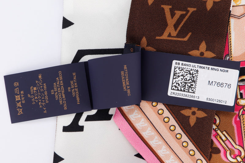 Louis Vuitton Monogram Confidential Bb Bandeau Grey Silk