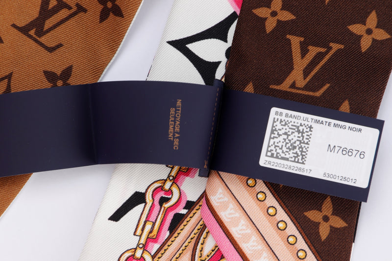 Louis-Vuitton Bandeau BB Monogram Ultimate Silk Scarf
