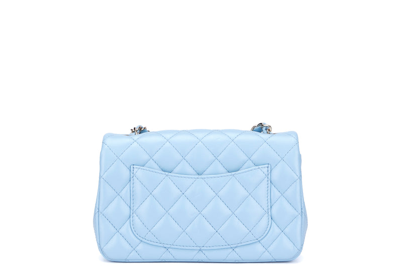Chanel Mini Classic Flap (N5XXxxxx) Baby Blue Lambskin, Light