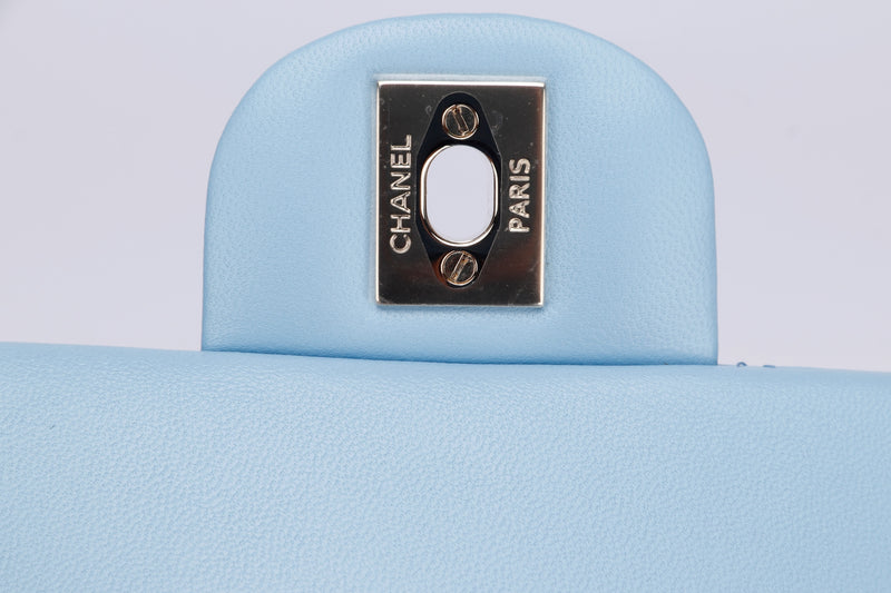 Chanel Mini Classic Flap (N5XXxxxx) Baby Blue Lambskin, Light