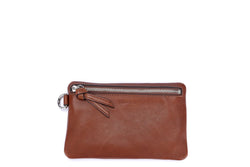 Coach Camel Brown Leather Pouch