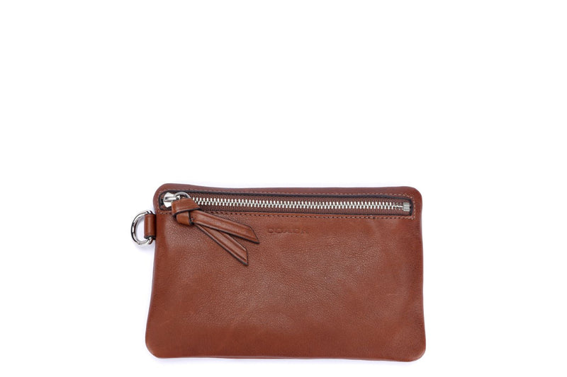 Coach Camel Brown Leather Pouch