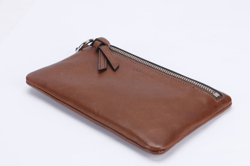 Coach Camel Brown Leather Pouch