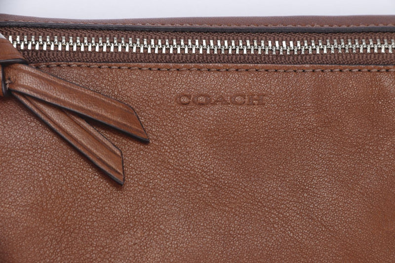 Coach Camel Brown Leather Pouch