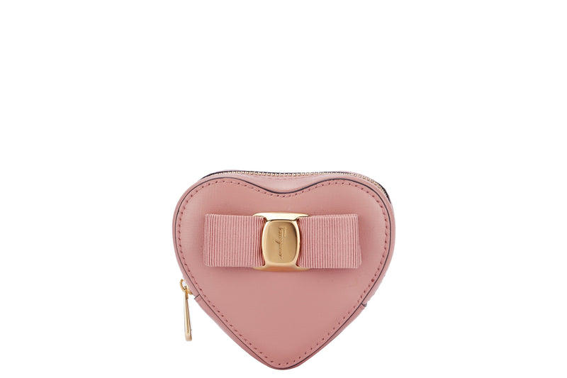Salvatore Ferragamo Heart Shape Pouch, with Box, no Dust Cover