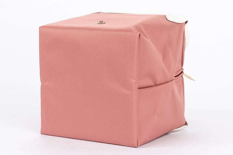 Longchamp Pink White Square Bag, no Dust Cover